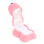 Ювелирный футляр собачка болонка‑девочка для одного кольца