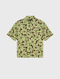 Рубашка Stussy Floral Hawaiian Lime