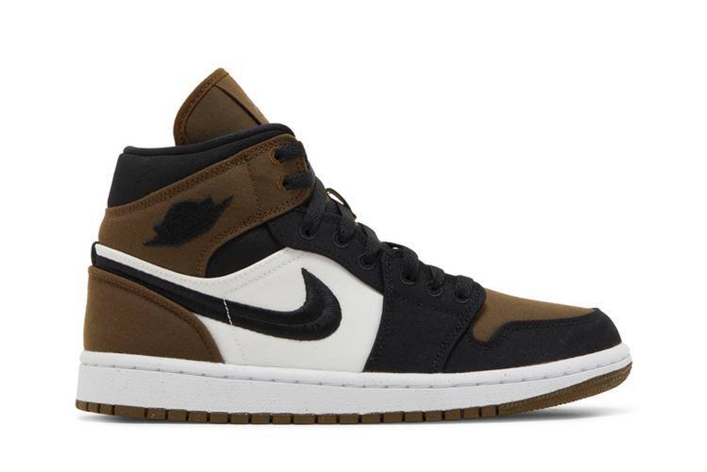 Кроссовки Jordan Air Jordan 1 Mid Se "Olive Toe" (Женская размерная сетка)