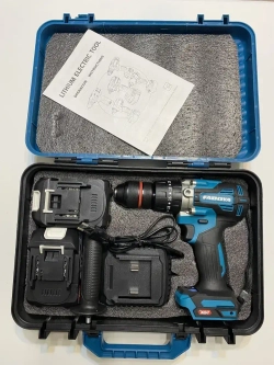 FABOYA Дрель-шуруповерт, 21 В, 120 Нм, 2 АКБ