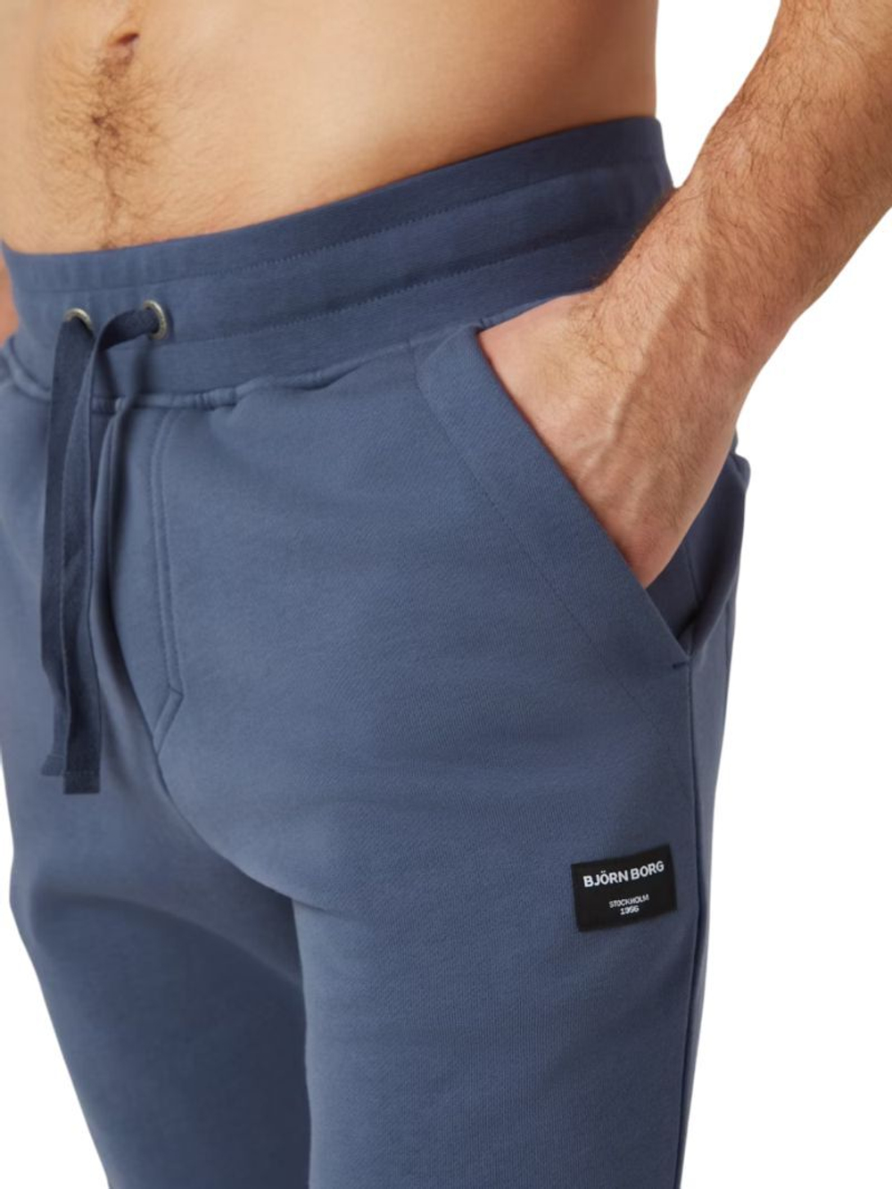 Мужские теннисные штаны Björn Borg Centre Tapered - небесный