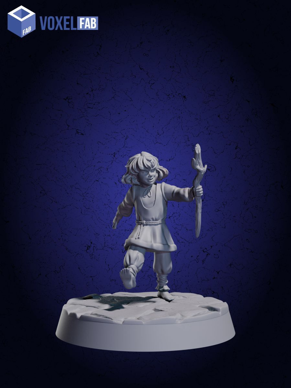 Жители Набор для настольных игр ДнД (DnD),Pathfinder, НРИ. Масштаб 32 мм (1:56). Миниатюры;