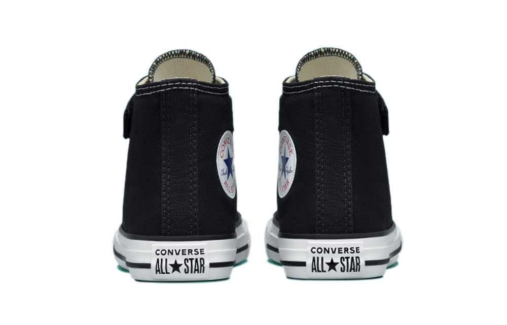 Middle-aged children Converse Chuck Taylor All Star 1V comfortable all-match high-top children's canvas shoes black and white