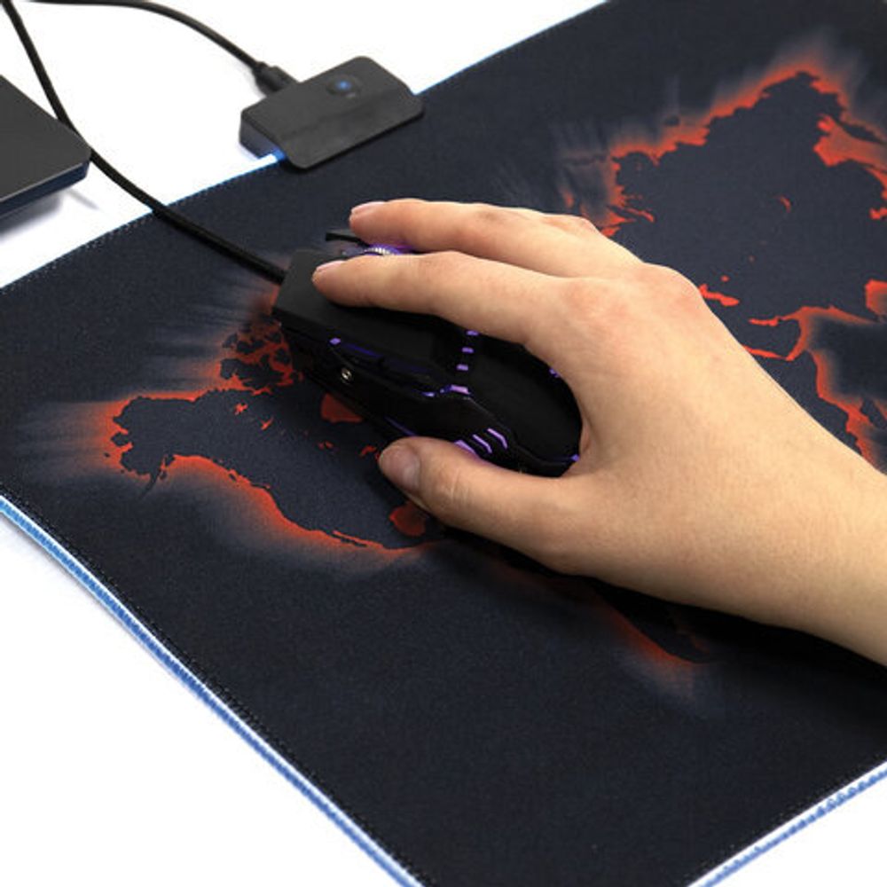 Мышь проводная SONNEN Z5, металл/пластик, 7 кнопок, 800-3200 dpi, RGB-подсветка, черная, 513521