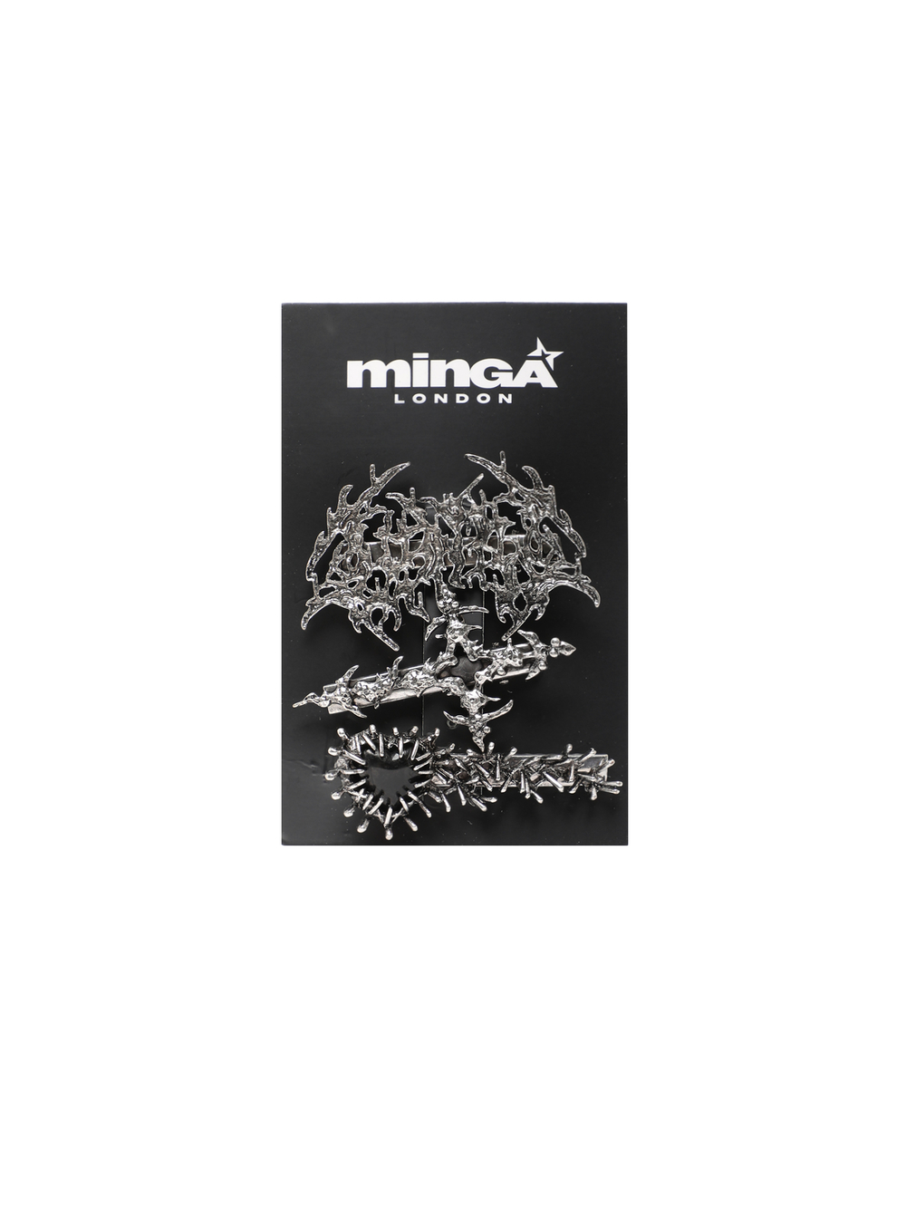 Заколка ( Набор 3 Шт.) Oxidize Silver Sigil Tattoo Hair Clip Set