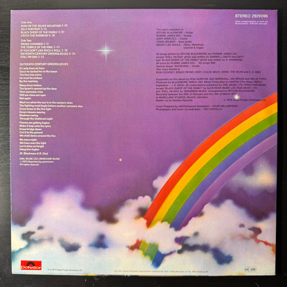 Rainbow ‎– Ritchie Blackmore's Rainbow (Германия)