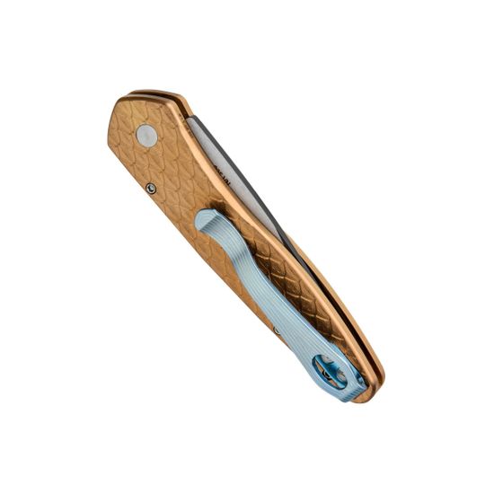 Складной нож Pro-Tech Newport 3454-2T c клинком из стали CPM-S35VN, рукоять Stainless Steel