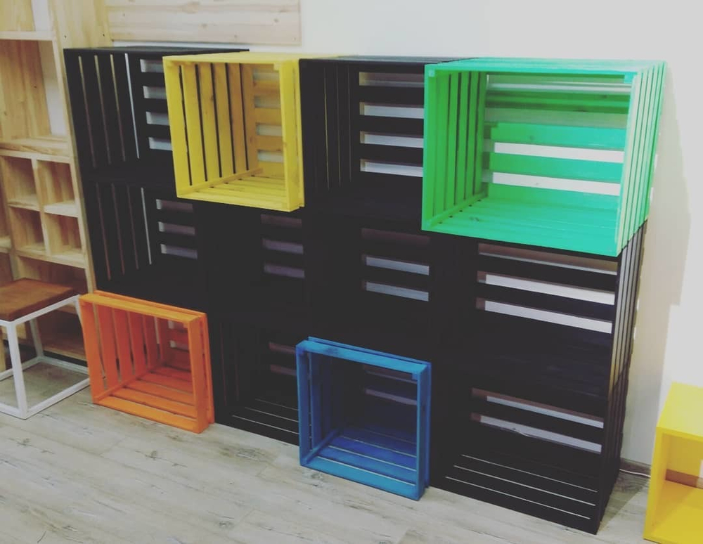 Стелаж из ящиков Я01