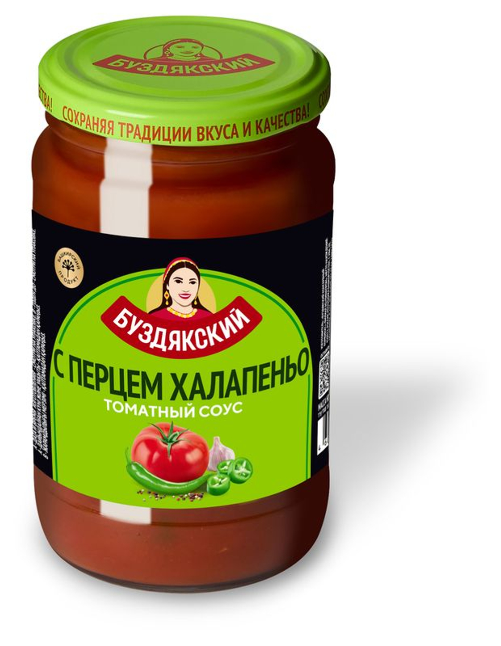 Буздякский Соус Томатный с перцем халапеньо 350гр/8 твист