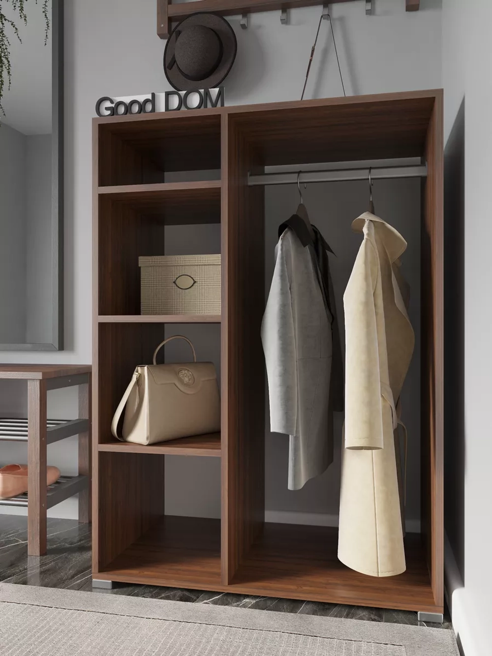 Шкаф мини для одежды