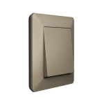 ATLASDESIGN AIR 1-постовая РАМКА, ШАМПАНЬ/дымчатый черный