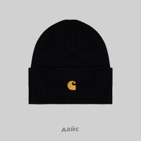  Шапка Carhartt WIP Chase Beanie артикул:I026222_black - купить в магазине Дайс