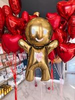 ПД Шар фигура "Пряничный человечек" 34"/86 х 23"/58 см (БГ-30)