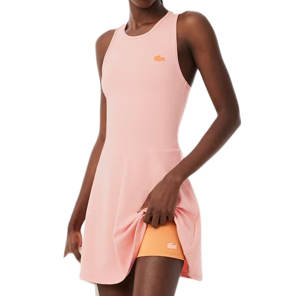 Теннисное платье Lacoste Ultra Dry Sport - rose/orange