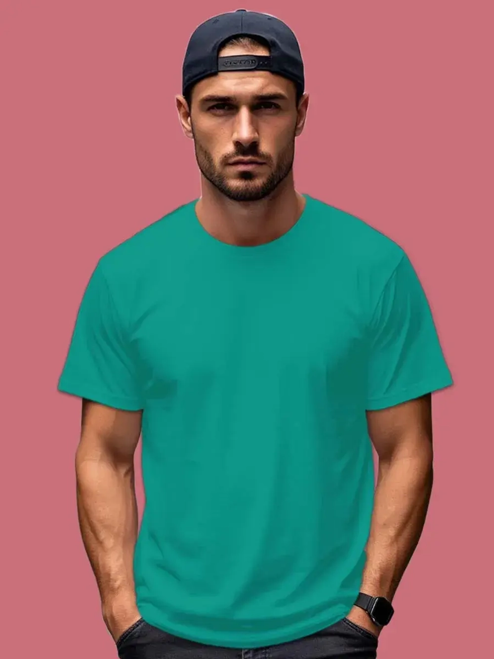 Футболка Взрослая.Премиум однотонная.1 шт