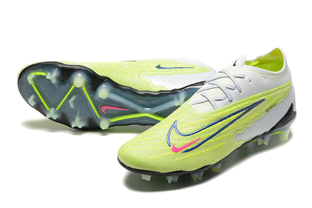 Бутсы Nike Phantom GX Elite FG (Серый+желтый)