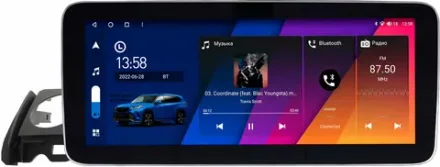 Магнитола для Mazda 6 GJ 2015-2018 - Canbox H-Line 0282 монитор 12.3" QLED в стиле MERCEDES на Android 10, ТОП-процессор, CarPlay, 4G SIM-слот