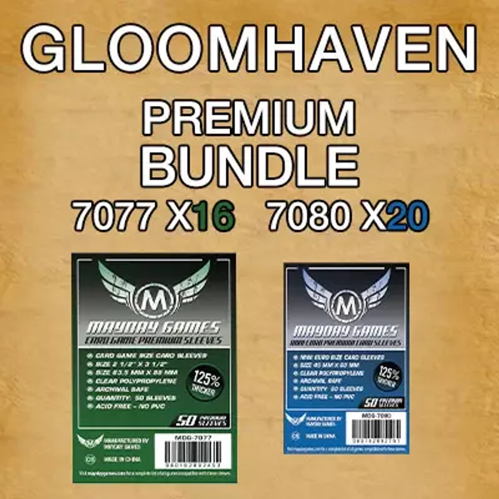 Набор протекторов "Премиум" для игры Gloomhaven (Мрачная Гавань)