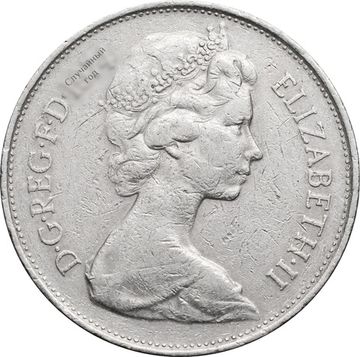 10 новых пенсов 1968-1981 Великобритания