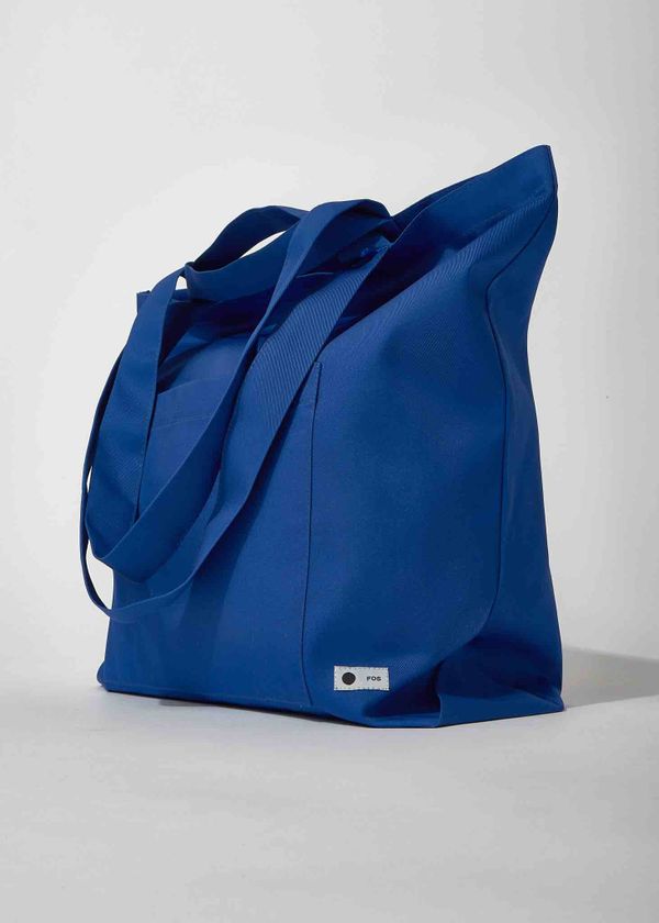 Шоппер Объёмный Плотный Синий - фото 2