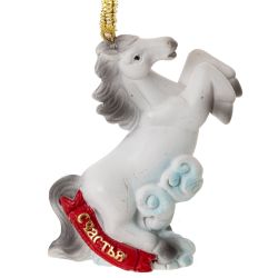 GAEM Фигурка декоративная подвесная "Лошадка", L6,5 W3 H7,5 см, 4в.