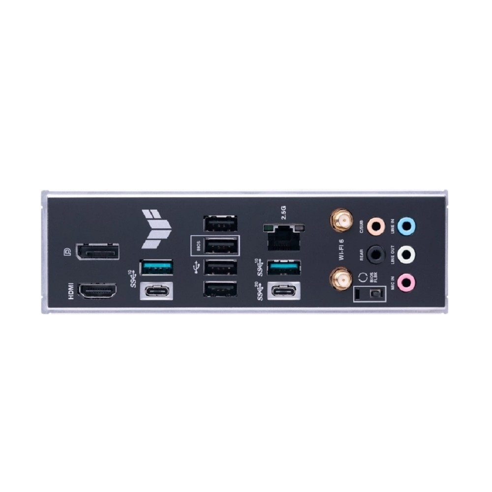 Материнская плата ASUS TUF GAMING B650-PLUS WIFI (Socket AM5, ATX, 4xDDR5(128GB), DP / HDMI, 2xPCIe 4.0x16 / 2xPCIe 4.0, 1xLAN (2.5GbE), 2x Wi-Fi 6, BT 5.2, 4xSATA 6Gb / s, 3xM.2, 1xType-C, 3xUSB 3.2, 4xUSB 2.0, ATX)
