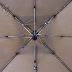 Зонт садовый складной с подставкой, квадратный 250*250 см, бежевый