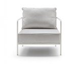 Кресло лаунж c подушкой Scab Design Flap, лен, белый