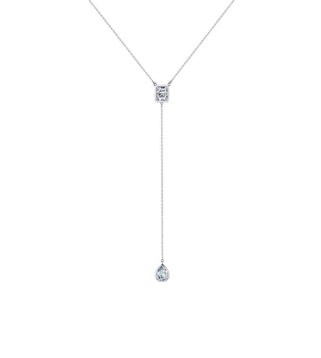 Колье-галстук Drop 2 Silver