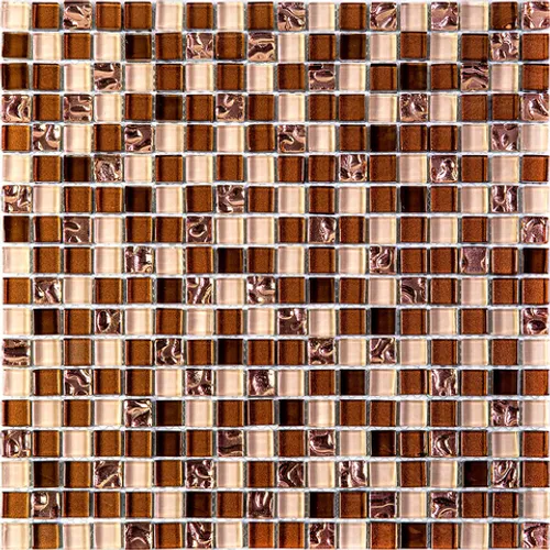 Ochre Rust мозаика Bonaparte стеклянная коричневый квадрат