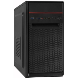 Exegate EX283061RUS Корпус Minitower ExeGate BAA-107U Black, mATX, , 1*USB+2*USB3.0, Audio