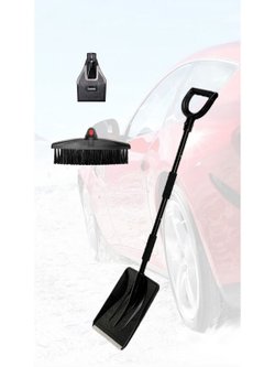 Щетка автомобильная для снега с скребком и лопатой, 3 в 1 (095520652-xD21)