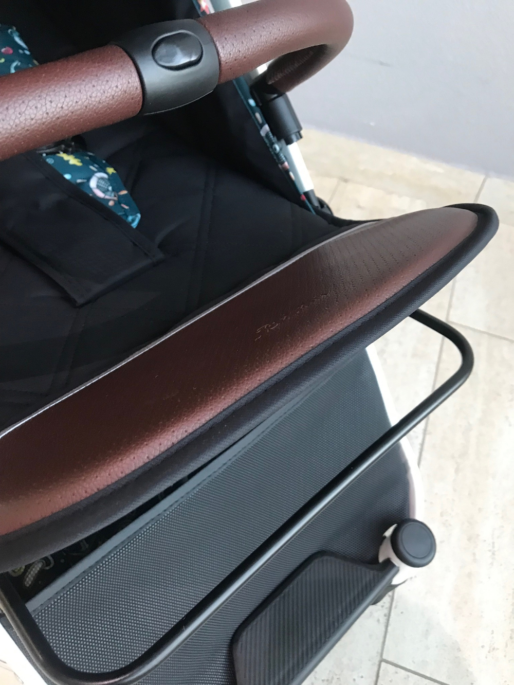 Коляска прогулочная Babalo 2024 Океан текстиль на белой раме