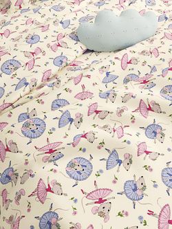 Пододеяльник Сказка "Мышки-балеринки" 1,5-спальный на молнии 145х215 см, перкаль