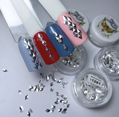 Чешуя дракона 3D ромбики 4 мм, 1281