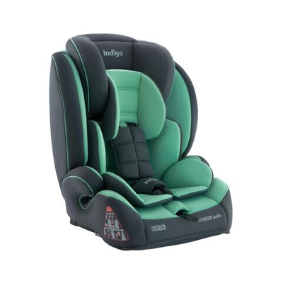 Автокресло WINNER ISOFIX (9-36 кг) серый-зеленый (Indigo)
