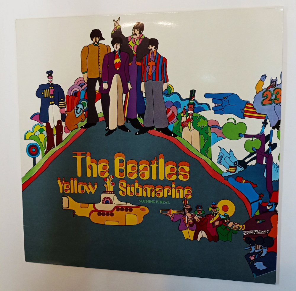 Винтажная виниловая пластинка LP The Beatles Yellow Submarine (UK 1987)