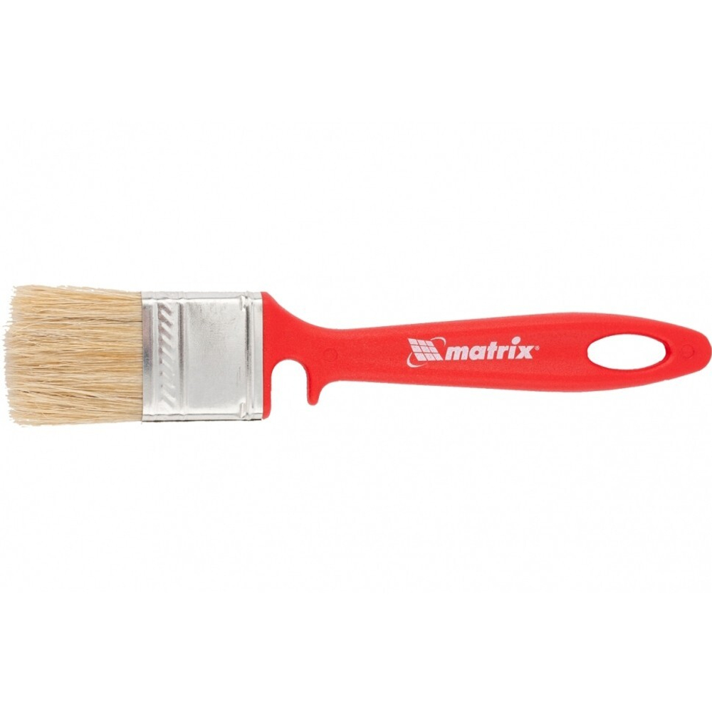 MATRIX Кисть флейцевая "Эмали" Color Line 35x10мм натуральная щетина пластиковая ручка