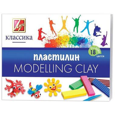 Пластилин 18 цв. 360 гр. (Луч) 