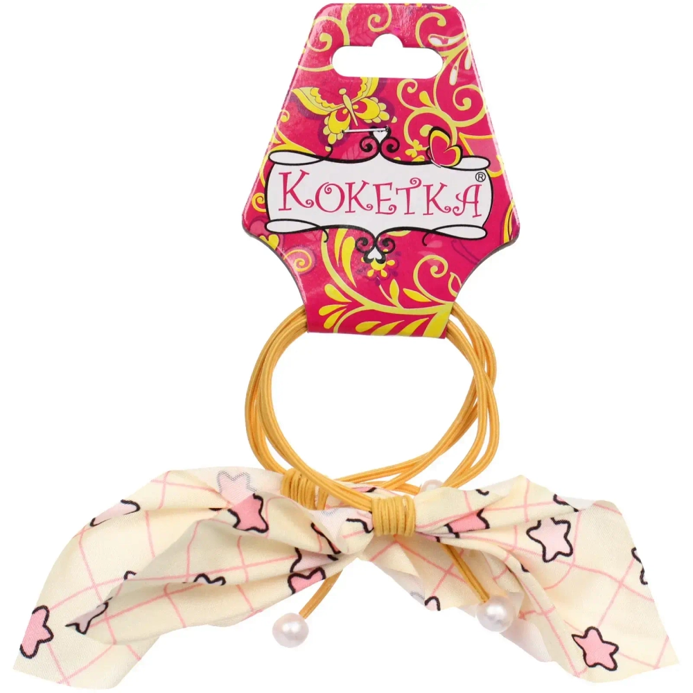 Резинки для волос детские 2шт «МЯТНЫЙ БУМ», звездочки, микс 5 цветов, d-5.5см (Кокетка)