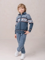 Кофта вязаная на молнии " Птичка"