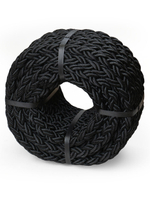 Канат плетеный швартовый SailMaster 8-и прядный Dock Line К8, 32,0 мм, черный, 9500 кгс, 25 м, бухта