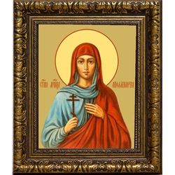 Аполлинария Святая мученица. Икона на холсте.
