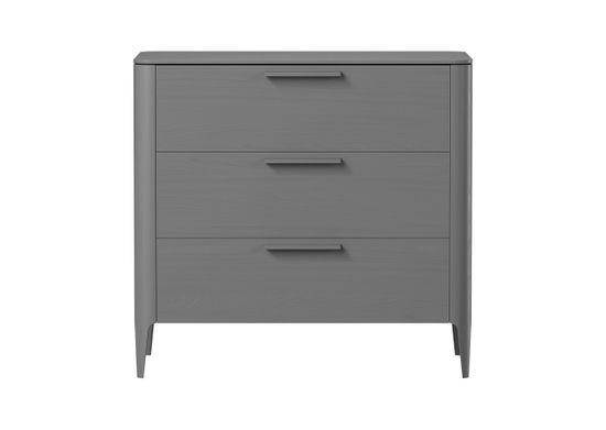 Комод Type oak 3 ящика ширина 90 см (серый)