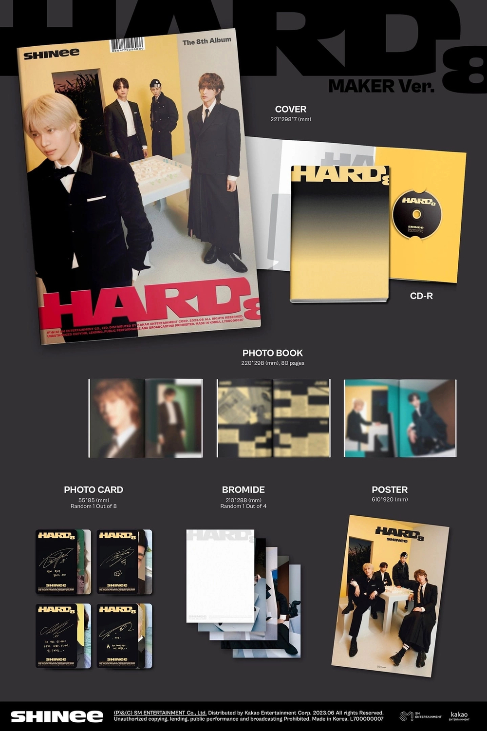 Альбом SHINEE - HARD  (Photo Book Ver.)