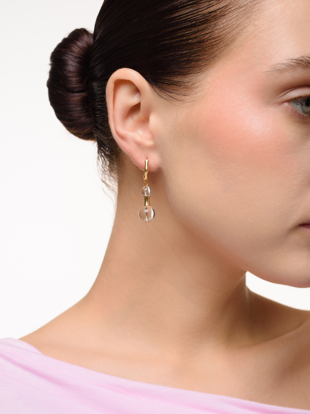 Серьги "Bambo Mini Bubble" Gold