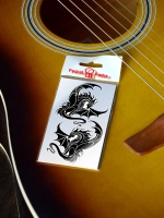 Стикеры - Черно-белые Драконы Символ здоровья