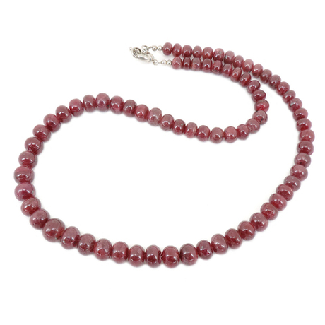 Бусы "Вишневка" рубин