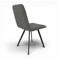 Стул "Капри" (арт. 301) велюр Бренди В28 антрацит, ножки черные