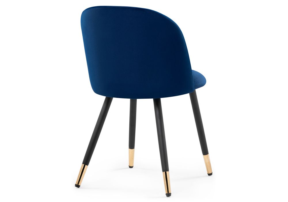 Стул на металлокаркасе Gabi dark blue / black / gold